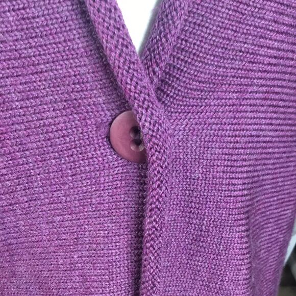 Eileen Fisher Open Front Knit Open Front Cardigan Sweater Sz PM Merino Wool - Picture 12 of 12